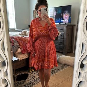 Boho floral dress